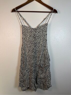aerie Black & White Spotted Romper